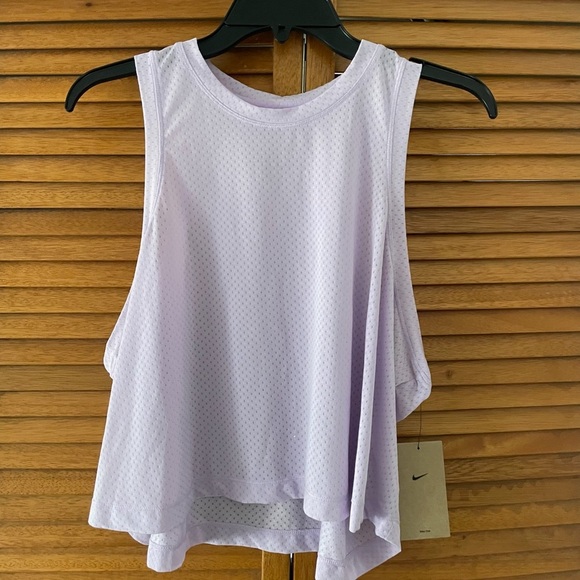 Nike Tops - Nike One Dri-Fit Purple Mesh Classic Breathable Athletic Tank Top Sz XL NWT